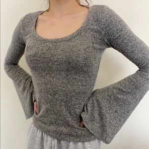 Cute gray spring long sleeve